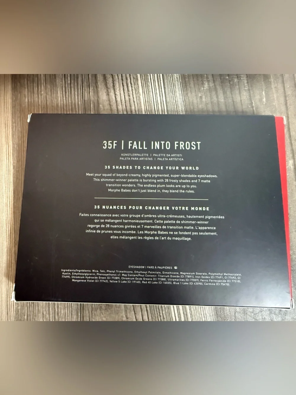 Morphe 35F Fall Into Frost Eyeshadow Palette